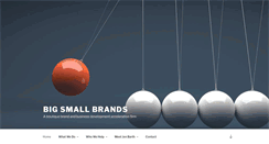 Desktop Screenshot of bigsmallbrands.com