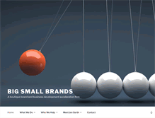 Tablet Screenshot of bigsmallbrands.com